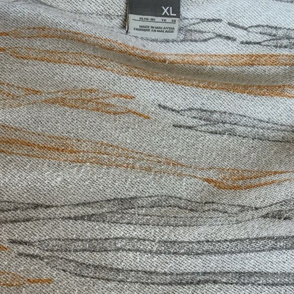 Vintage Nike Orange Swoosh‎ Full Zip Hoodie SZ XL Gray Rainbow Shoe Charm Rare - Picture 15 of 16